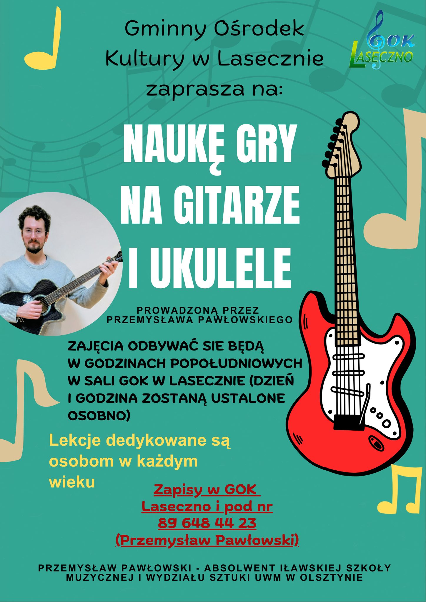 Nauka gry na gitarze i ukulele