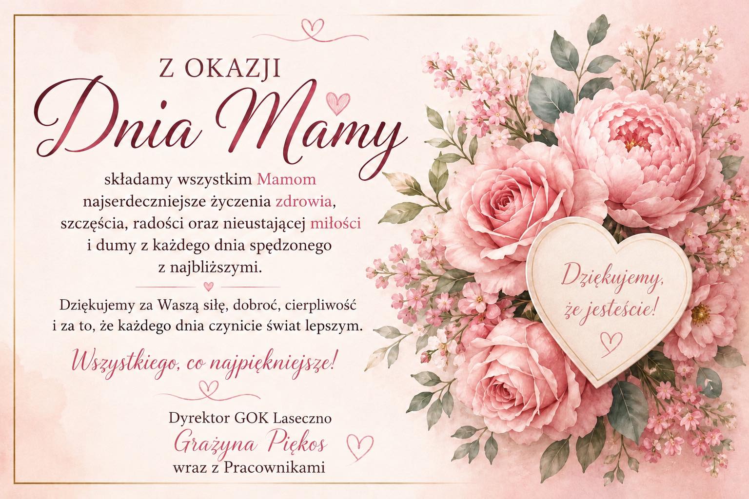 Życzenia na Dzień Mamy