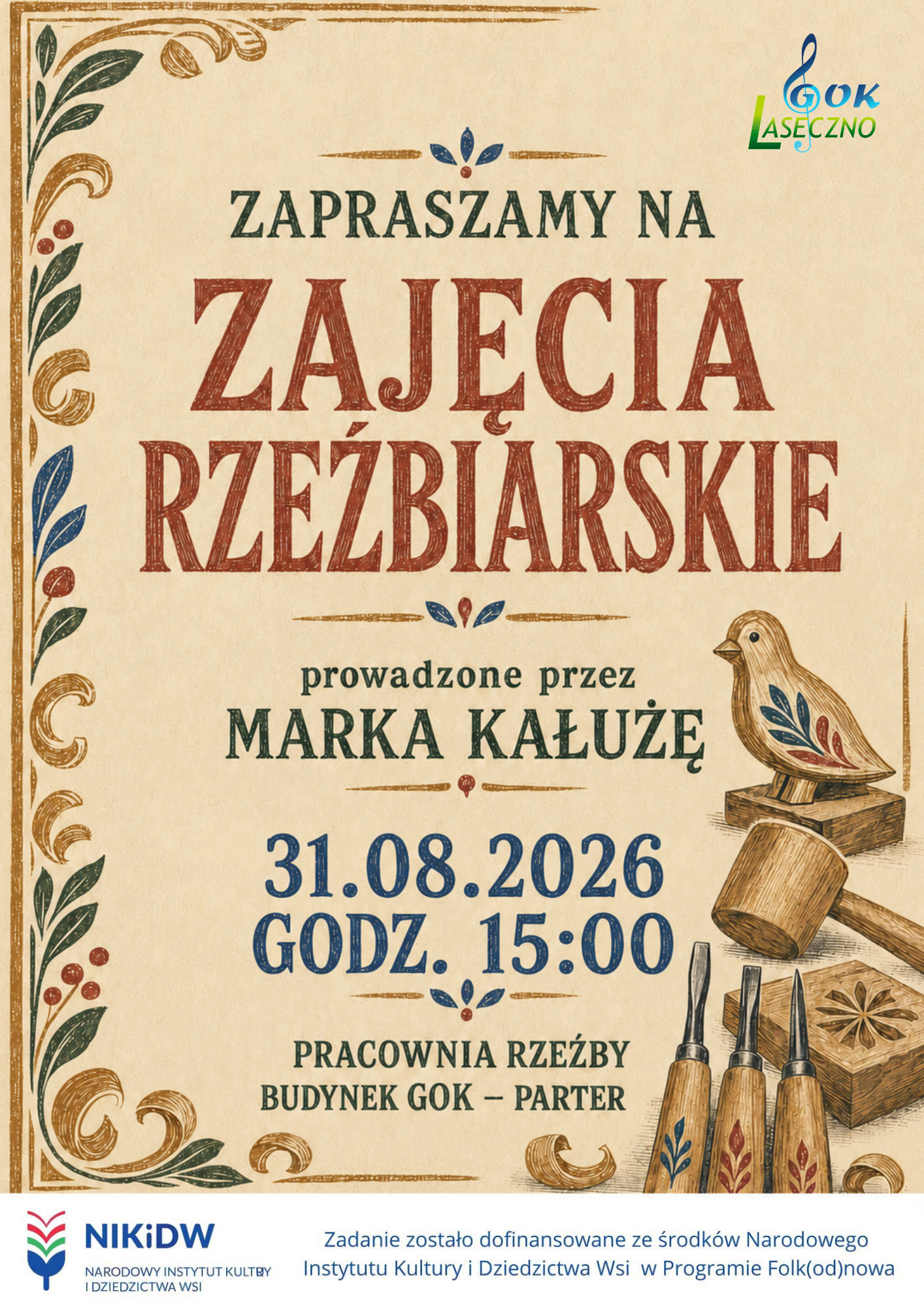 Zapraszamy na zajęcia rzeźbiarskie!