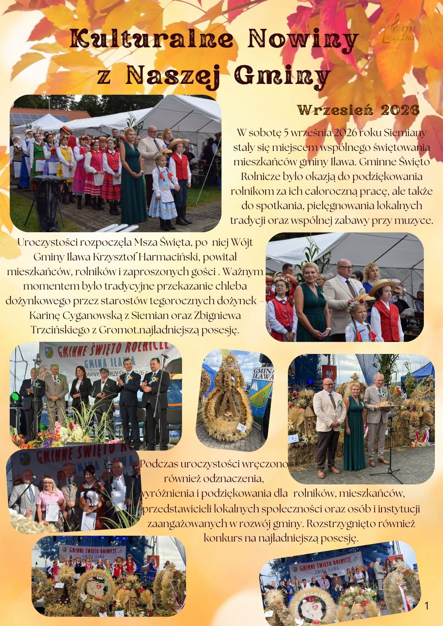 Kulturalne Nowiny z Naszej Gminy